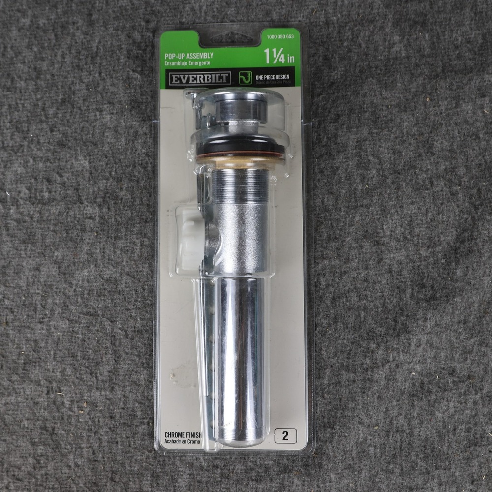 Everbilt Pop-Up Assembly Sink Stopper 1-1/4 In Polished Chrome Brass 1000050653